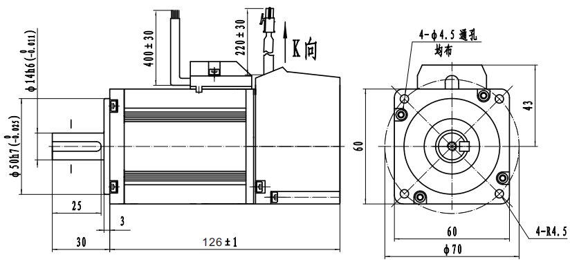 機械尺寸 (mm)